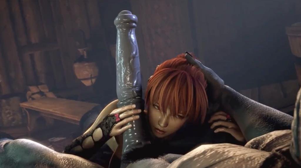 【超逼真CGI】狰狞异兽狂暴入侵 巨根暴插绝美女主 紧致蜜穴蜜汁四溅